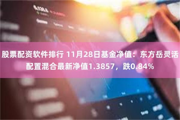 股票配资软件排行 11月28日基金净值：东方岳灵活配置混合最