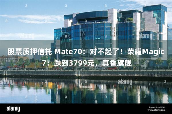 股票质押信托 Mate70：对不起了！荣耀Magic 7：跌